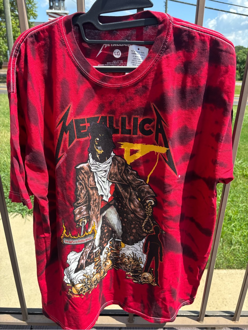 Metallica Red Tie-Dye T-shirt